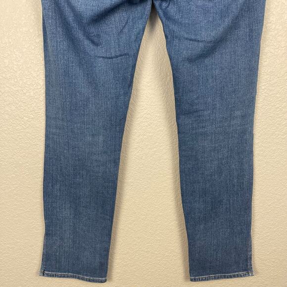 Frame Le Boy Denim Jeans Picadilly Blue Size 27 Distressed Ankle Zip Medium Wash - Picture 10 of 14